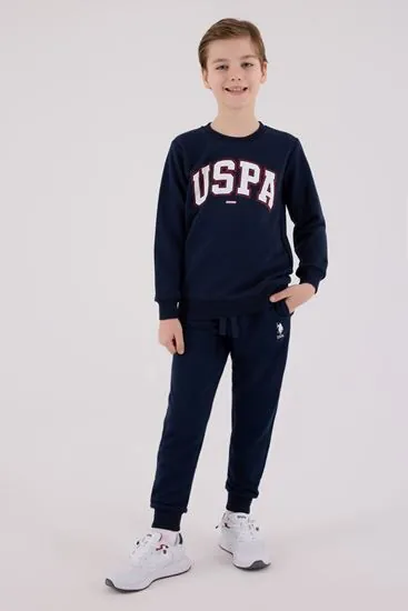 4-15 Yaş Lisanslı Us Polo Assn Erkek Çocuk Takım-Lacivert