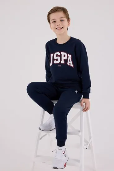 4-15 Yaş Lisanslı Us Polo Assn Erkek Çocuk Takım-Lacivert