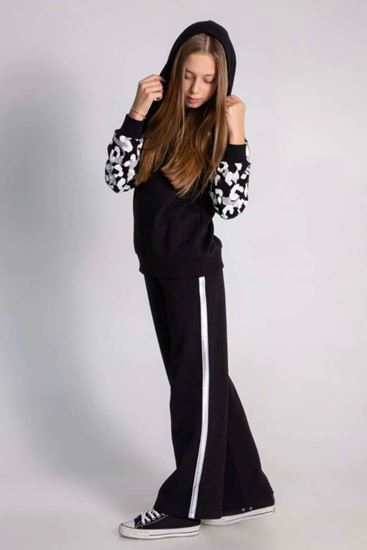 9-14 Yaş New Cool Designn Kız Çocuk Takım-Siyah