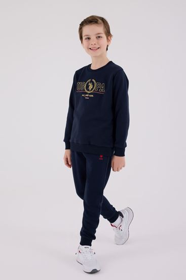 4-15 Yaş Lisanslı Us Polo Assn Erkek Çocuk Takım-Lacivert