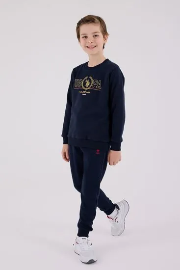 4-15 Yaş Lisanslı Us Polo Assn Erkek Çocuk Takım-Lacivert