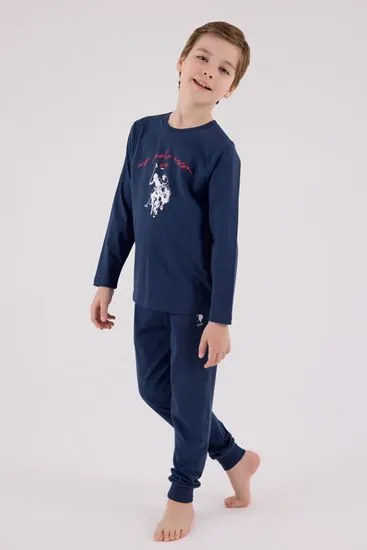 4-15 Yaş Lisanslı Us Polo Assn Erkek Çocuk Takım-İndigo