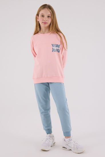 4-15 Yaş Lisanslı Us Polo Assn Kız Çocuk Takım-Pembe