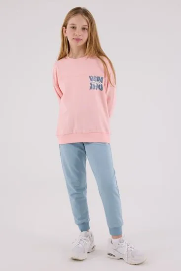 4-15 Yaş Lisanslı Us Polo Assn Kız Çocuk Takım-Pembe