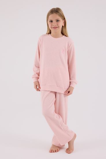 4-15 Yaş Lisanslı Us Polo Assn Kız Çocuk Takım-Pembe