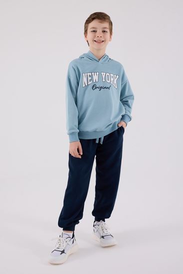 9-15 Yaş New York Erkek Çocuk Takım-Mavi