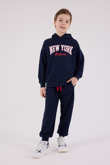 9-15 Yaş New York Erkek Çocuk Takım-Lacivert