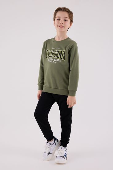 9-15 Yaş Calıfornia West Erkek Çocuk Takım-Haki