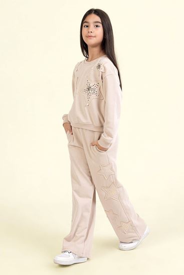 9-14 Yaş Mussness Magic Premium Kız Çocuk Takım-Latte