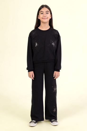 9-14 Yaş Mussness Magic Premium Kız Çocuk Takım-Siyah
