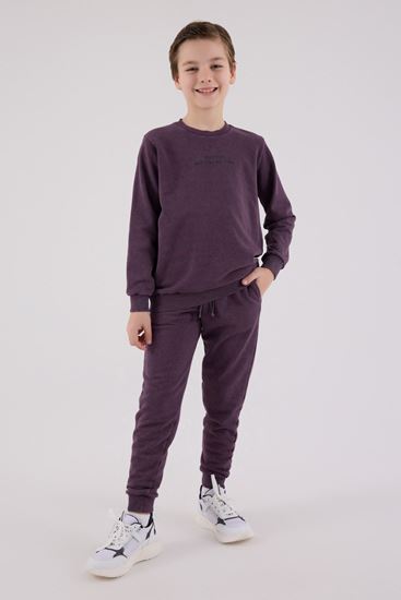 9-15 Yaş Stay Posıtıve Erkek Çocuk Takım-Mor