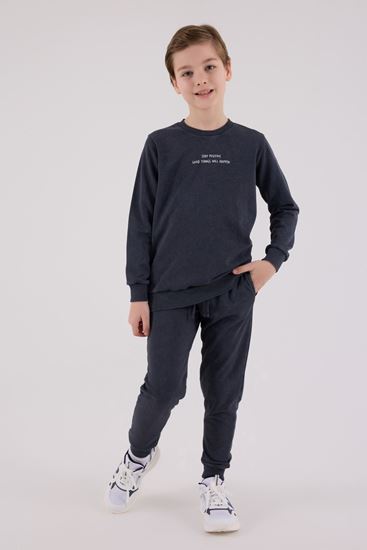 9-15 Yaş Stay Posıtıve Erkek Çocuk Takım-Antrasit