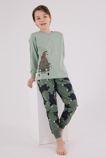 2-8 Yaş Safari Bird Erkek Çocuk Takım-Haki