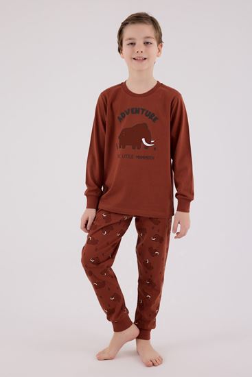 2-8 Yaş Adventure Mammoth Erkek Çocuk Takım-Kiremit