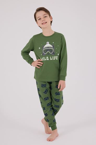 2-8 Yaş Wild Life Erkek Çocuk Takım-Haki