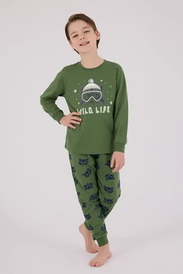 2-8 Yaş Wild Life Erkek Çocuk Takım-Haki