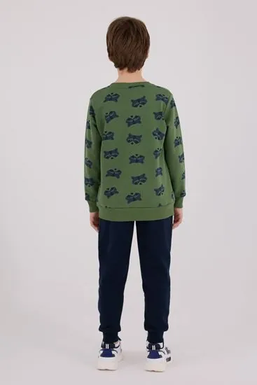 2-8 Yaş Penguin Life Erkek Çocuk Takım-Haki