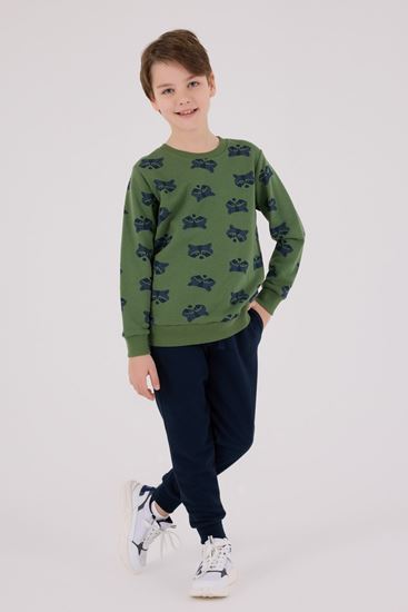 2-8 Yaş Penguin Life Erkek Çocuk Takım-Haki