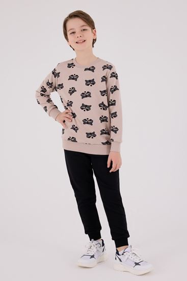 2-8 Yaş Penguin Life Erkek Çocuk Takım-Kum