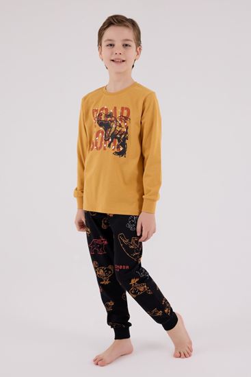 2-8 Yaş Roar Some Erkek Çocuk Takım-Hardal