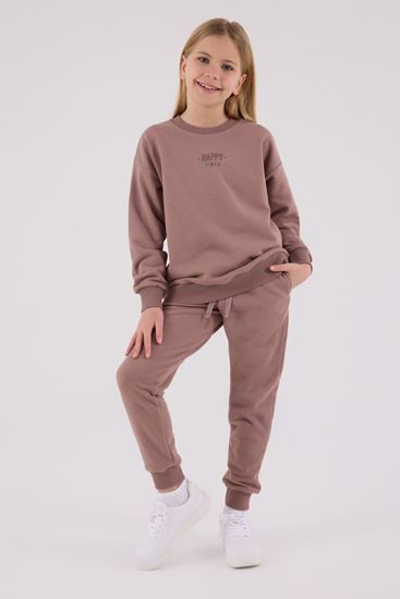 9-15 Yaş Happy Times Kız Çocuk Takım-Vizon