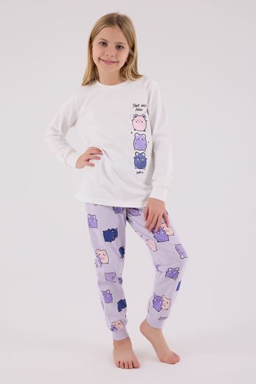 2-8 Yaş Wıth Smıle Kız Çocuk Takım-Ekru