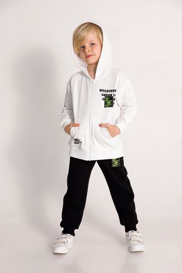 4-8 Yaş Real Energy Erkek Çocuk Takım-Ekru