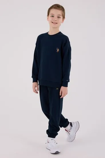 4-15 Yaş Lisanslı Us Polo Assn Erkek Çocuk Takım-Lacivert