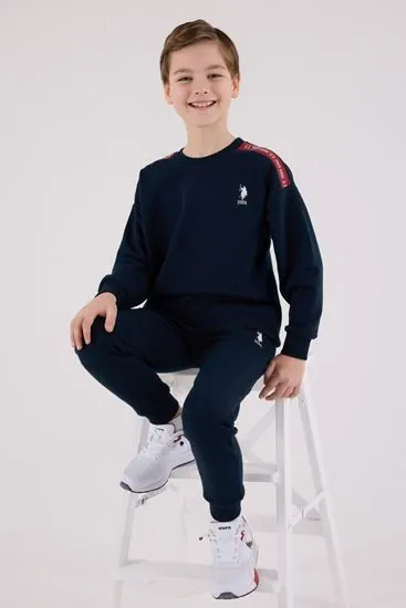 4-15 Yaş Lisanslı Us Polo Assn Erkek Çocuk Takım-Lacivert