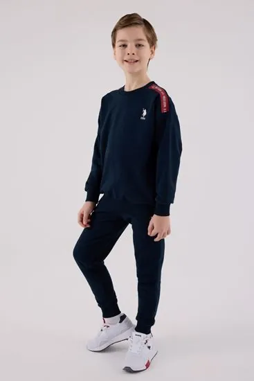4-15 Yaş Lisanslı Us Polo Assn Erkek Çocuk Takım-Lacivert