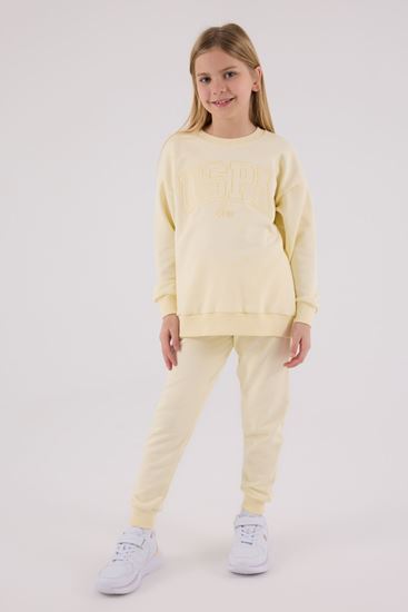 4-15 Yaş Lisanslı Us Polo Assn Kız Çocuk Takım-Limon