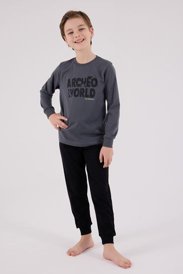 2-8 Yaş Adventures World Erkek Çocuk Takım-Uzay Grisi