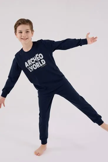 2-8 Yaş Adventures World Erkek Çocuk Takım-Lacivert