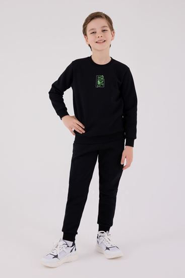 9-15 Yaş Rent Dıfe Erkek Çocuk Takım-Siyah