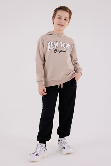 9-15 Yaş New York Erkek Çocuk Takım-Latte