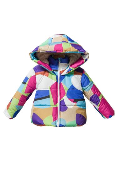 2-8 Yaş Winter Bloom Unisex Çocuk Mont-Ekru