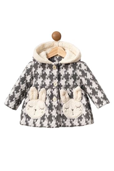 9-24 Ay Petit Luxe Kız Bebek Mont-Uzay Grisi