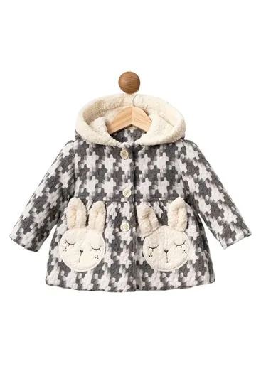 9-24 Ay Petit Luxe Kız Bebek Mont-Uzay Grisi