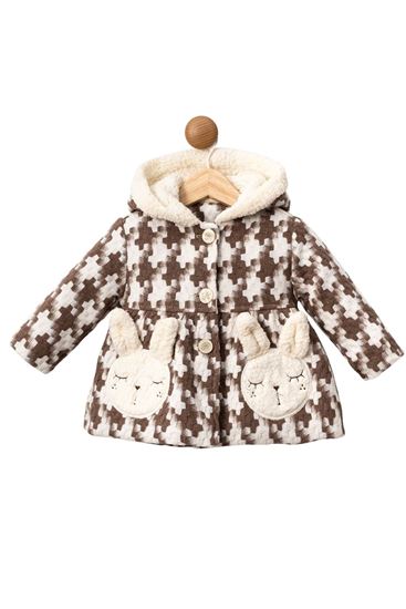 9-24 Ay Petit Luxe Kız Bebek Mont-Latte