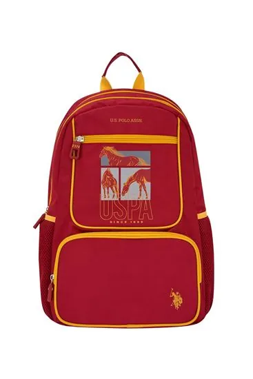 Lisanslı Us Polo ASSN Sırt Çantası-Kırmızı