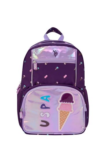 Lisanslı Us Polo ASSN Sırt Çantası-Mor