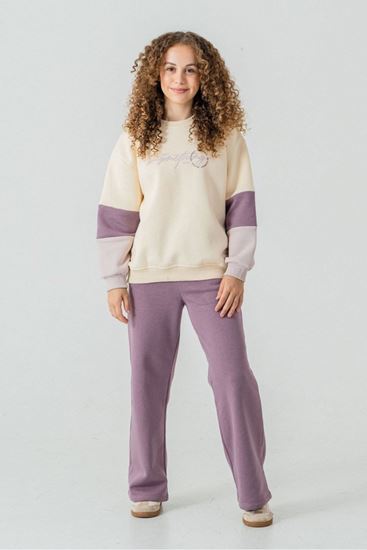 8-12 Yaş Honest Yourself Kız Çocuk Takım-Mor