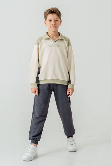 8-12 Yaş Perspectives New Erkek Çocuk Takım-Füme