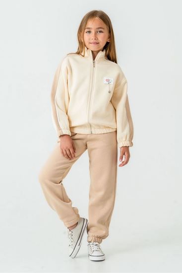 5-9 Yaş Butterfly Love Kız Çocuk Takım-Latte