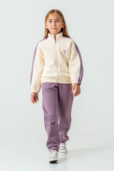 5-9 Yaş Butterfly Love Kız Çocuk Takım-Mor