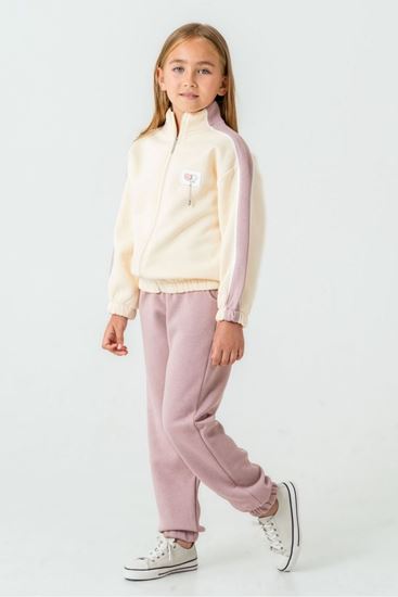 5-9 Yaş Butterfly Love Kız Çocuk Takım-Pudra