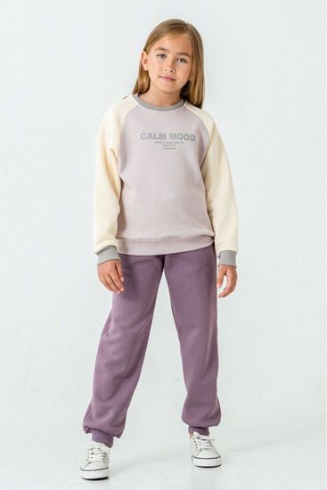 5-9 Yaş Calm Mood Kız Çocuk Takım-Lavanta
