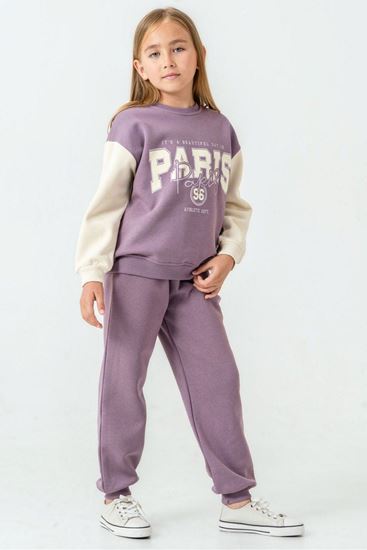 5-9 Yaş Paris Athletic Kız Çocuk Takım-Mor