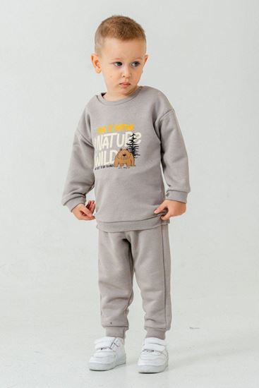 9-24 Aylık Nature Wıld Erkek Bebek Takım-Uzay Grisi