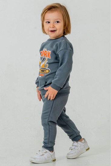 9-24 Aylık Nature Work Erkek Bebek Takım-İndigo